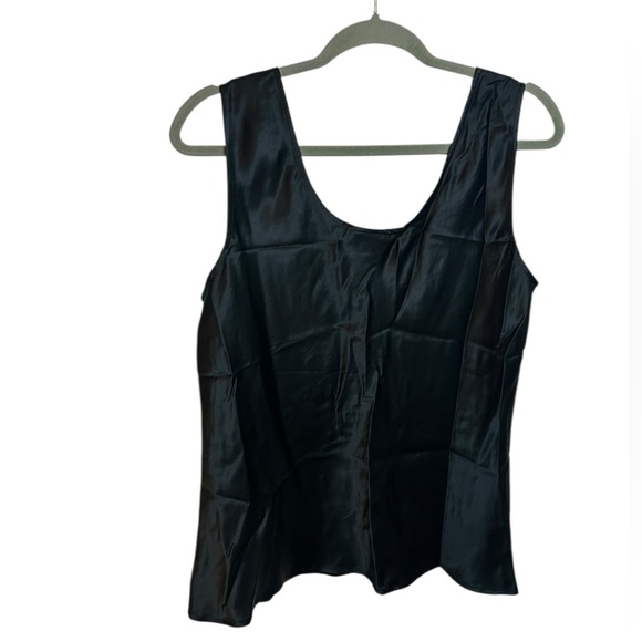 Talbots Vintage Black Silk Shell Top - Picture 2 of 5